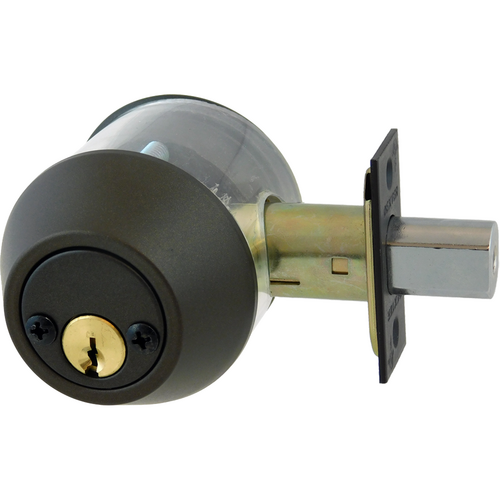 Dexter DB20004WBSCT613KDC Grade 2 Single Cylinder Deadbolt, C Keyway, 4-Way Bolt, Oil Rubbed Bronze