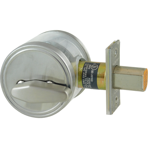 Dexter DB2000-SCT-626-KDC Grade 2 Single Cylinder Deadbolt, C Keyway, Adjustable Backset, Satin Chrome