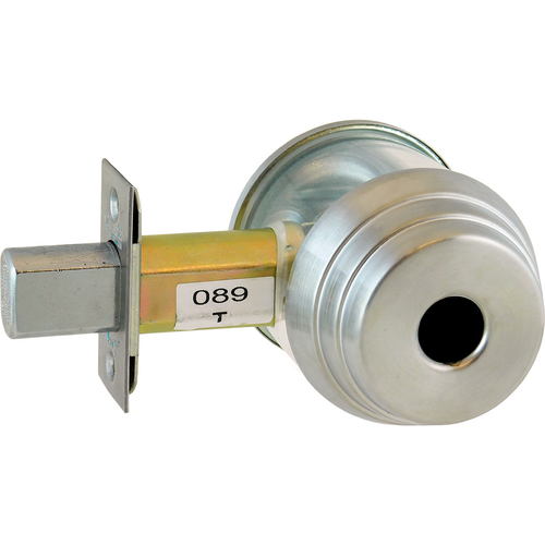Arrow Lock E61-26D-LC-2 3/4 BS Single Cylinder Deadbolt, Less Cylinder, 2-3/4in Backset, Grade 2, Satin Chrome