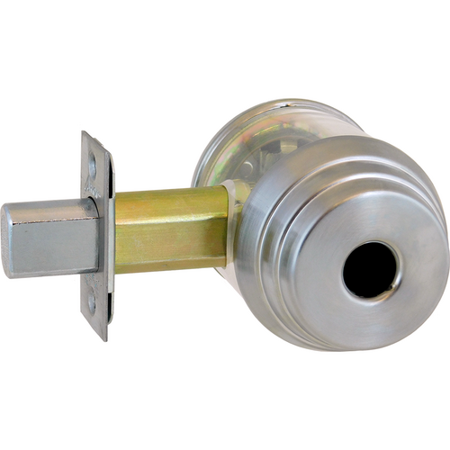 Arrow Lock E62-26D-LC-2 3/4 BS Deadbolt Double Cylinder, Less Cylinder, 2-3/4in Backset, Grade 2, Satin Chrome
