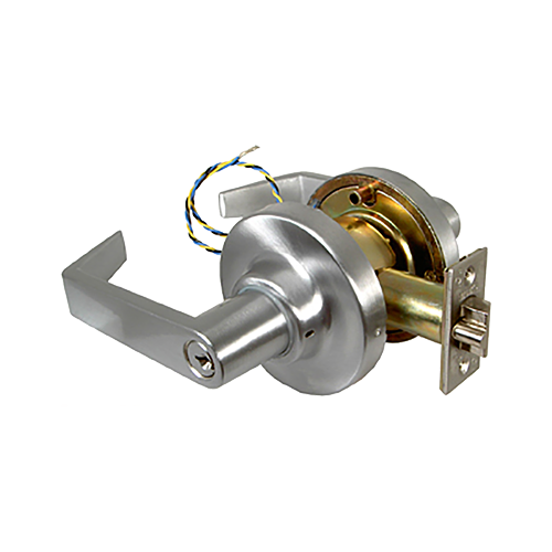 Marks Hardware 195FEU/26D-H2 EU 12V Clutched Lever Lockset, Marks C Keyway, Grade 1, Satin Chrome