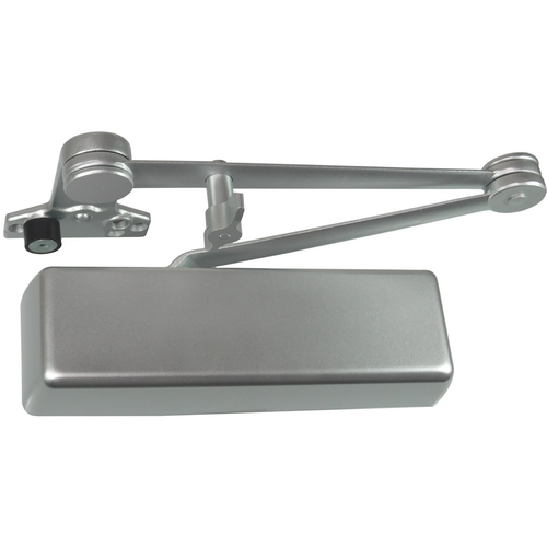 Dexter DCH4000.STD.FULL.DS/HO.ALUM Heavy Duty Surface Mount Door Closer with Dead Stop Arm, Aluminum Finish