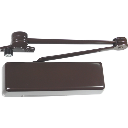 Dexter DCH4000.STD.FULL.DS.DKBRZ Heavy Duty Surface Mount Door Closer, Dark Bronze, Full Cover, Dead Stop Arm