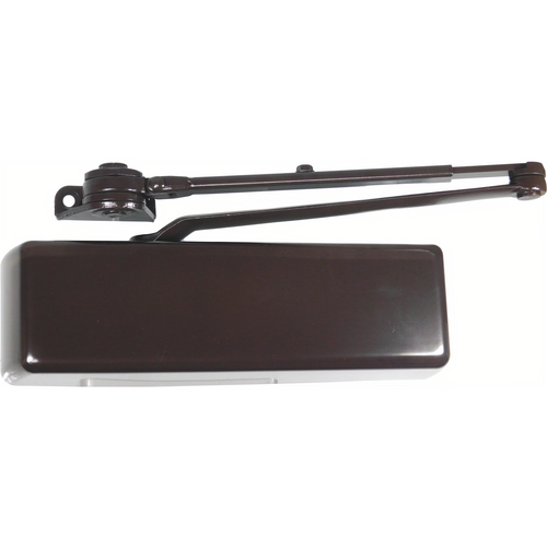 Dexter DCH4000.STD.FULL.HW/PA.DKBRZ Heavy Duty Surface Mount Door Closer, Full Cover, Hold Open Arm, Dark Bronze