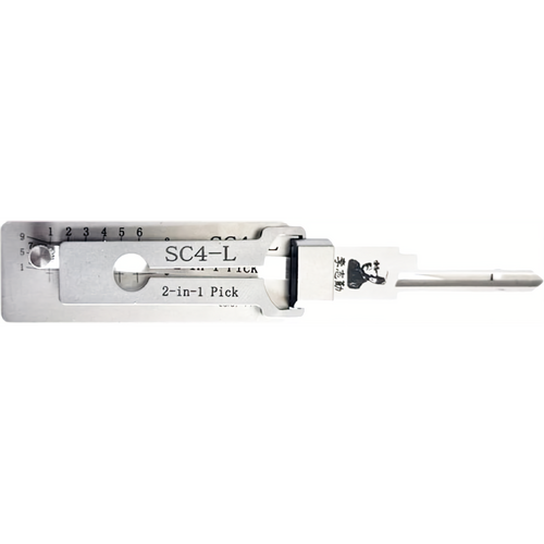 Lishi SC4-L 2-in-1 Pick/Decoder Schlage SC4 (6-Pin C-Keyway) Reverse Handing