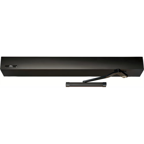 Record HA8-LP-39-PUSH-BZ Low Profile Non-Handed Push Arm Auto Operator, 115VAC, Dark Bronze Anodized