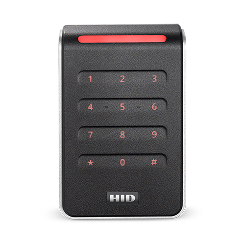 HID 40KNKS-00-000000 Signo Keypad Reader, 12 Key, Prox Bluetooth, Black/Silver, OSDP