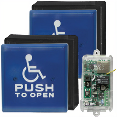 Camden CM-RFK46CB/4 Aluminum Wireless Receiver, Blue Paint Finish, 900 MHz, Battery Needed