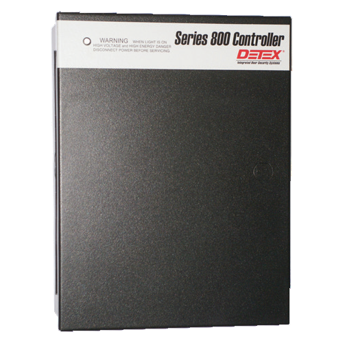 Detex 12-800-DE2 800 Series Logic Controller for 2 Doors, 12/24VDC, 8 Zone, Fire Alarm