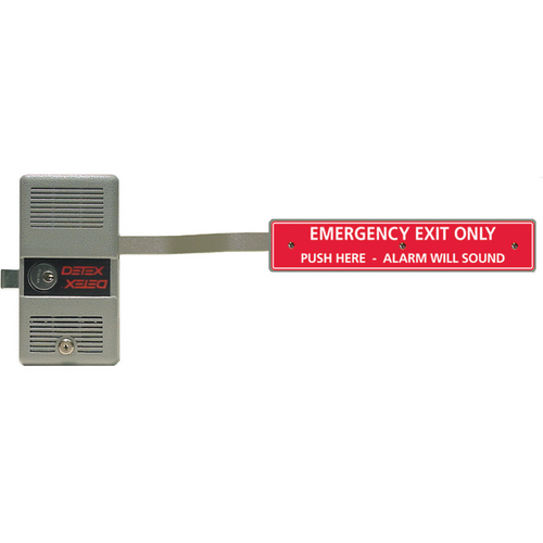 Detex ECL230DPH UL Listed Panic Exit Control Lock, Long Bar, Gray Finish