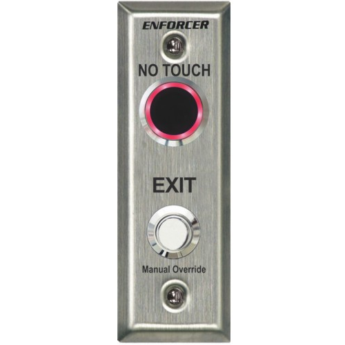 Seco-Larm SD-9163-KSVQ Slim Wall Plate Wave-to-Open with Override Button, 12/24VDC