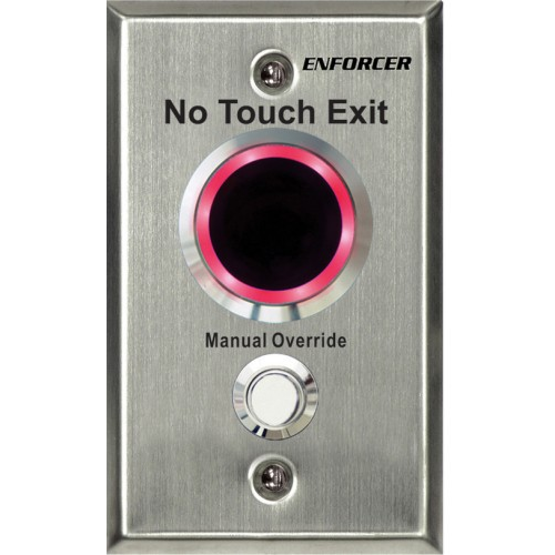 Seco-Larm SD-9263-KSVQ Single Gang Plate Wave-to-Open with Override Button, 12/24VDC