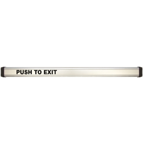 Securitron EMB-W-CL-36 Weather Resistant Electromechanical Exit Bar, 12/24VDC, 36in, Clear Anodized