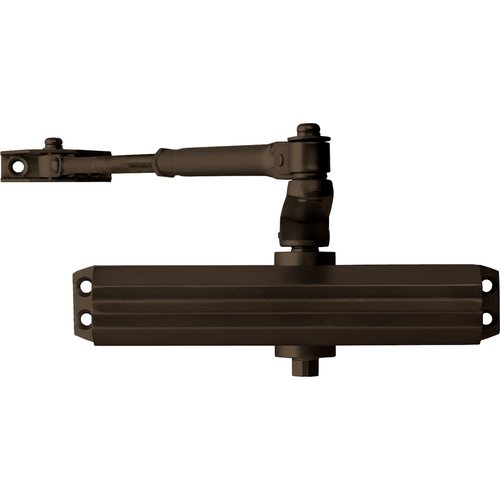 Arrow Lock DCN314-DKBZ Surface Door Closer, Less Cover, Adjustable Spring 1-4, Grade 1, Dark Bronze