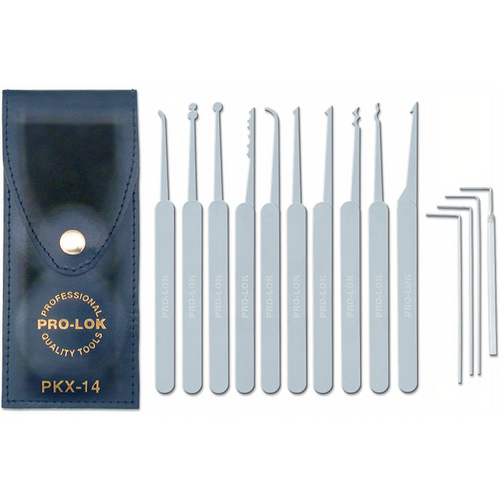 Pro-Lok PKX-14 Pick Set 14 Picks and Case