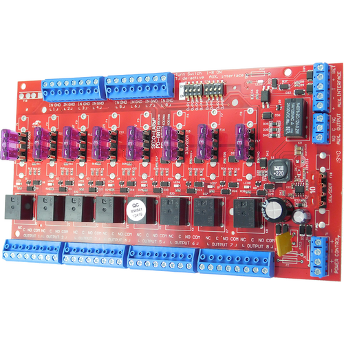 Seco-Larm PD-8BTQ-ISO 8-Channel Access Power Controller Board, 12-24V AC/DC, 10 Amp