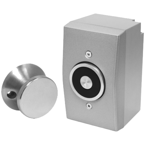 Seco-Larm DH-151SQ Magnetic Door Holder, Surface-Mount, 12/24V AC/DC, Cast Aluminum, 33lbs
