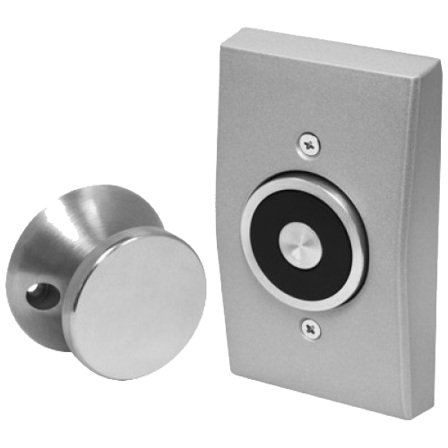 Seco-Larm DH-171SQ Magnetic Door Holder, Flush-Mount, 12/24V AC/DC, Cast Aluminum, 33lbs