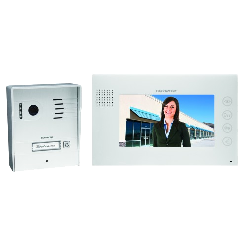 Seco-Larm DP-264-1C7Q Hands-Free Color Video Door Phone Set, 2 Wire System, Power Adapter Included