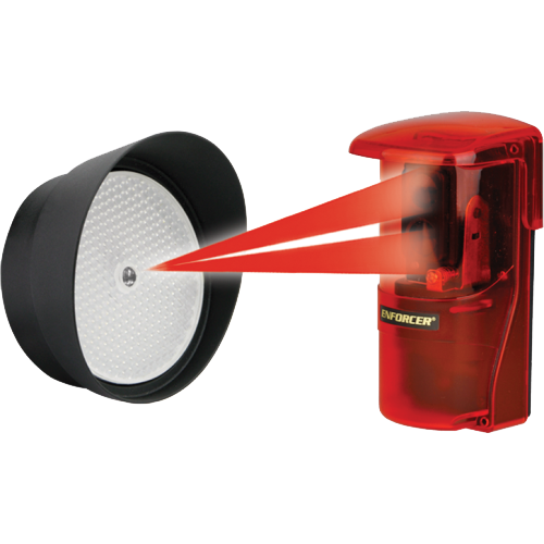 Seco-Larm E-931-S33PRGQ Polarized Reflective Photoelectric IR Beam Sensor, 33ft, 12-30V AC/DC