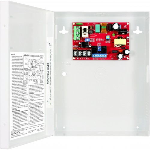 Seco-Larm EAP-1D1Q Access Control Power Supply Enclosure, 110-240VAC, 12/24VDC, 1A