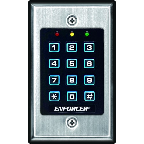 Seco-Larm SK-1011-SDQ Stand-Alone Indoor Keypad 1000 Users, 12-24V ACDC, 1 Relay Output
