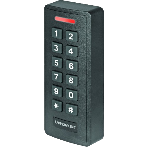 Seco-Larm SK-2612-SPQ Stand-Alone Keypad Wiegand Prox Reader, 1000 Users, 9-18VDC