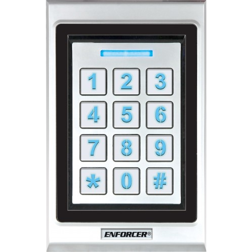 Seco-Larm SK-B141-PQ Single-Gang Keypad with Prox Reader, Backlit, Bluetooth, 9-25VDC