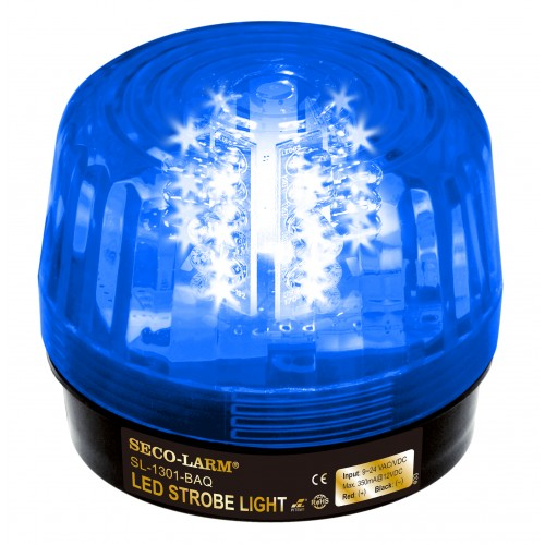 Seco-Larm SL-1301-BAQ/B 32 LED Strobe Light 9-24V ACDC Blue