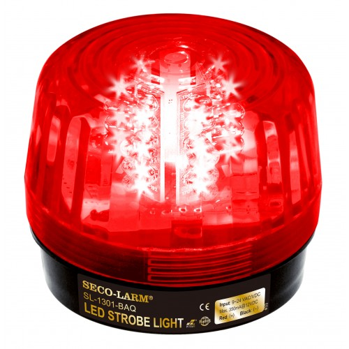 Seco-Larm SL-1301-BAQ/R 20 LED Strobe Light 9-24V ACDC Red