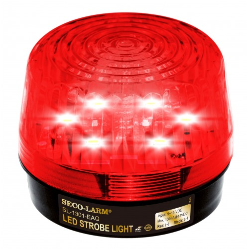 Seco-Larm SL-1301-EAQ/R 6 LED Strobe Light 9-15VDC Red