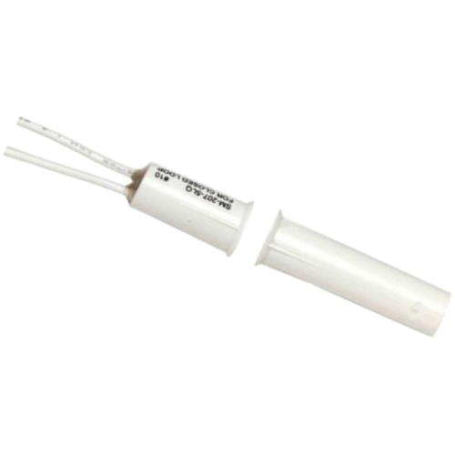 Seco-Larm SM-207-5LQ/W 3/8in Diameter Magnetic Contact, 1in Gap, NC, White