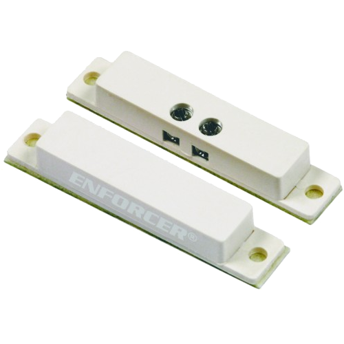 Seco-Larm SM-431-TQ/W Screw-Terminal Surface-Mount Magnetic Contact, 1in Gap, NC, White