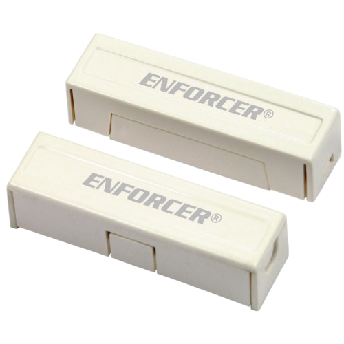 Seco-Larm SM-433-TQ/W Concealed-Terminal Surface-Mount Magnetic Contact, 1-1/4in Gap, NC, White