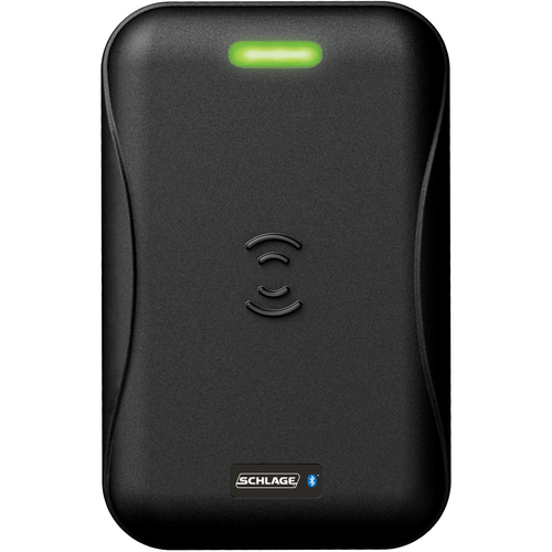 Schlage MTB15-BLK-C1 Mobile Wall Mount Reader - Single Gang, LED, 125kHz Prox 13.56MHz, Black