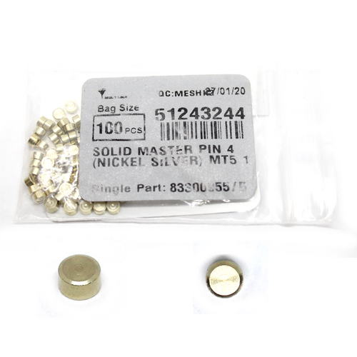 Mul-T-Lock PCY-MTPIN-M-SOL4 Solid Master Disk Nickel Silver