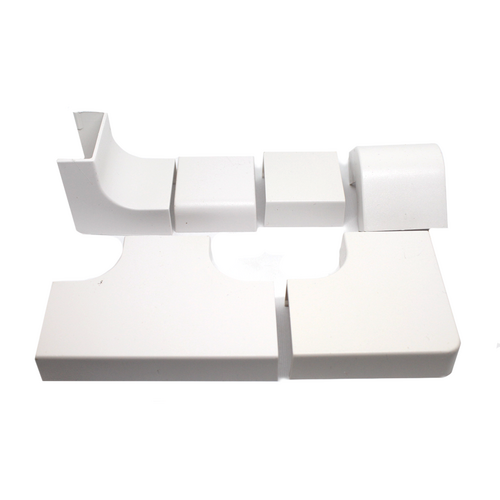 GRI E-Z75 COM E-Z Duct Combo Pack 2 Inside/Outside Corners, Splice, Right Angle, Tee, End Cap
