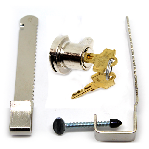 Compx MFWSG29000-KA3012 Show Case Lock 2 Bars