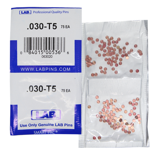 LAB 5030T-SP .030 Top Pin, Color-Coded Brass Alloy, .115