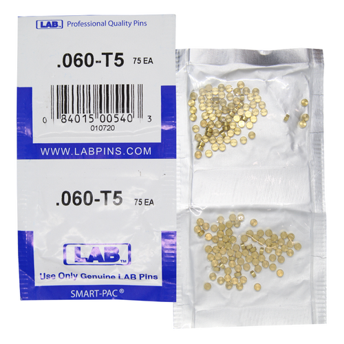 LAB 5060T-SP .060 Color-Coded Brass Top Pin, .115