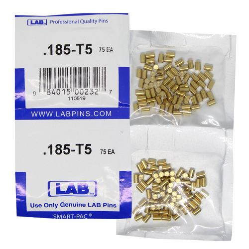LAB 5185T-SP .185 Color-Coded Brass Alloy Top Pin, .115 Diameter, Smart Pack 150 Pins