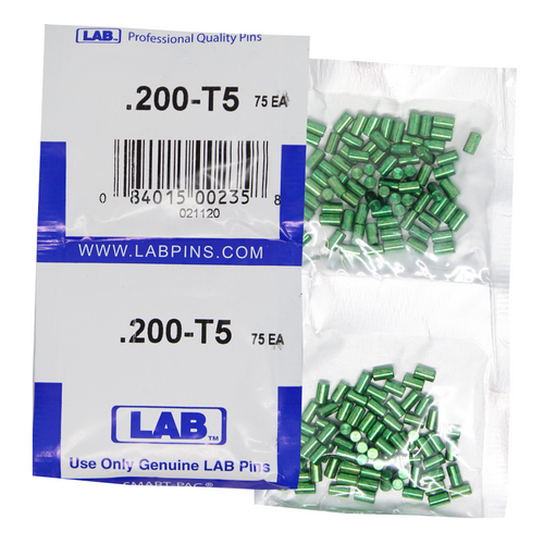 LAB 5200T-SP .200 Top Pin, Color-Coded Brass Alloy, .115