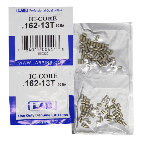 LAB BEST T13 13T Universal SFIC Top Pins, .162 Size, Color-Coded Brass, Smart Pac 100 Pins