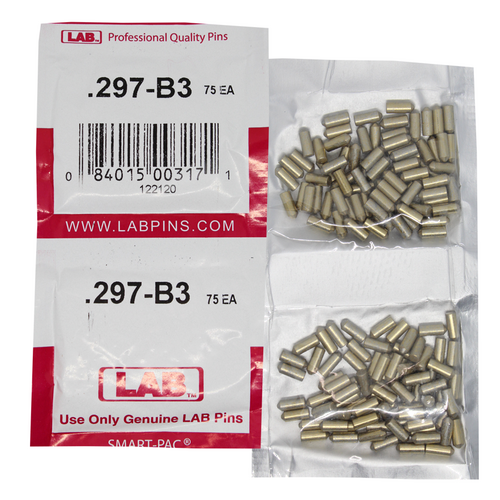 LAB 297B .297 Color-Coded Brass Bottom Pin, .115