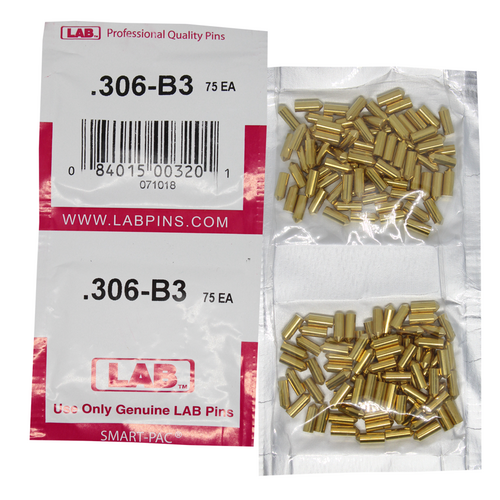 LAB 306B .306 Color-Coded Brass Bottom Pin, .115