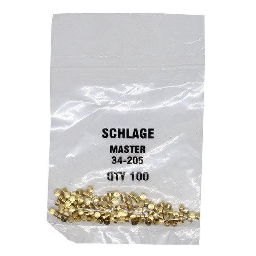LAB SCH34-205 KIT - 5 Schlage Master Pin .075, Polybag 100 Pins