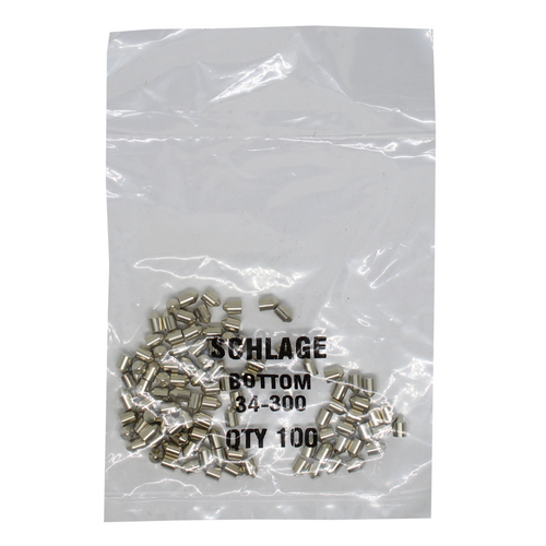LAB SCH34-300 KIT - 0 Schlage Bottom Pin .165, Polybag 100 Pins