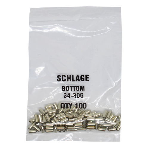 LAB SCH34-306 KIT - 6 Schlage Bottom Pin .255, Polybag 100 Pins
