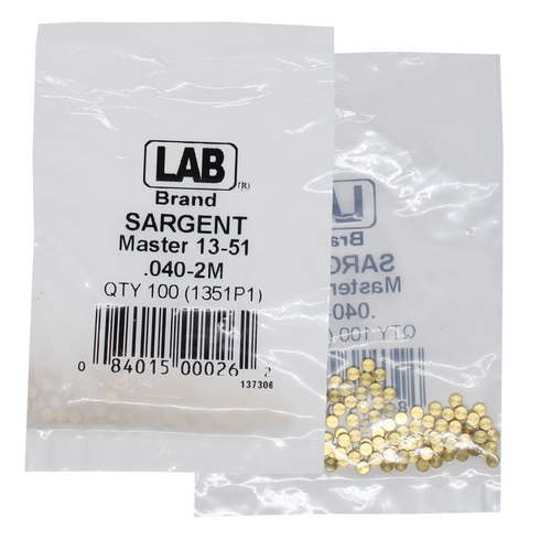 LAB SAR13-0051 Sargent 2 Master Pin, Size .040, Polybag 100 Pins