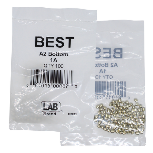 LAB BEST-1A-P1-NS Best A2 SFIC 1A Bottom Pin, Size .122, Nickel Silver, 100 Pins